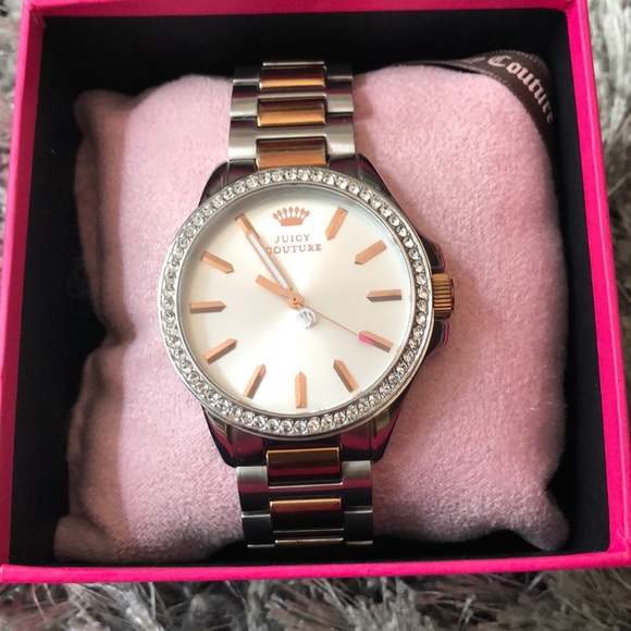 Juicy Couture Accessories - Juicy Couture silver/rose gold watch